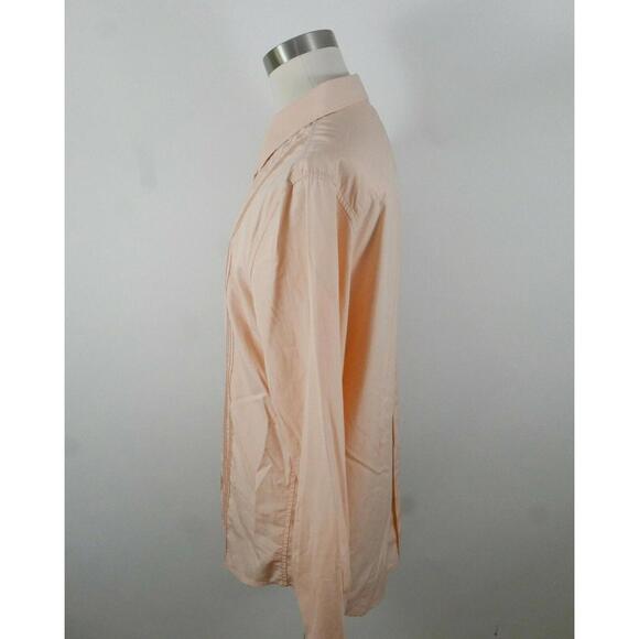 Armani Exchange Mens Cotton Long Sleeve Button Down Peach Dress Shirt Large - Picture 6 of 8